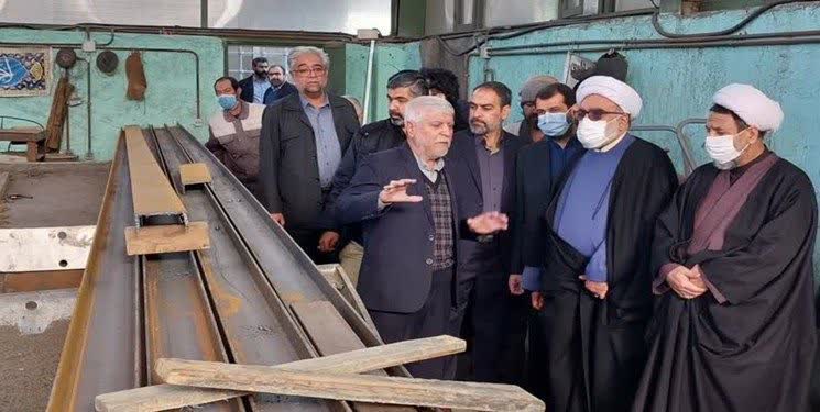 بازدید تولیت آستان قدس رضوی از کارگاه ساخت گنبد حرم امام حسین (ع) در کرمان