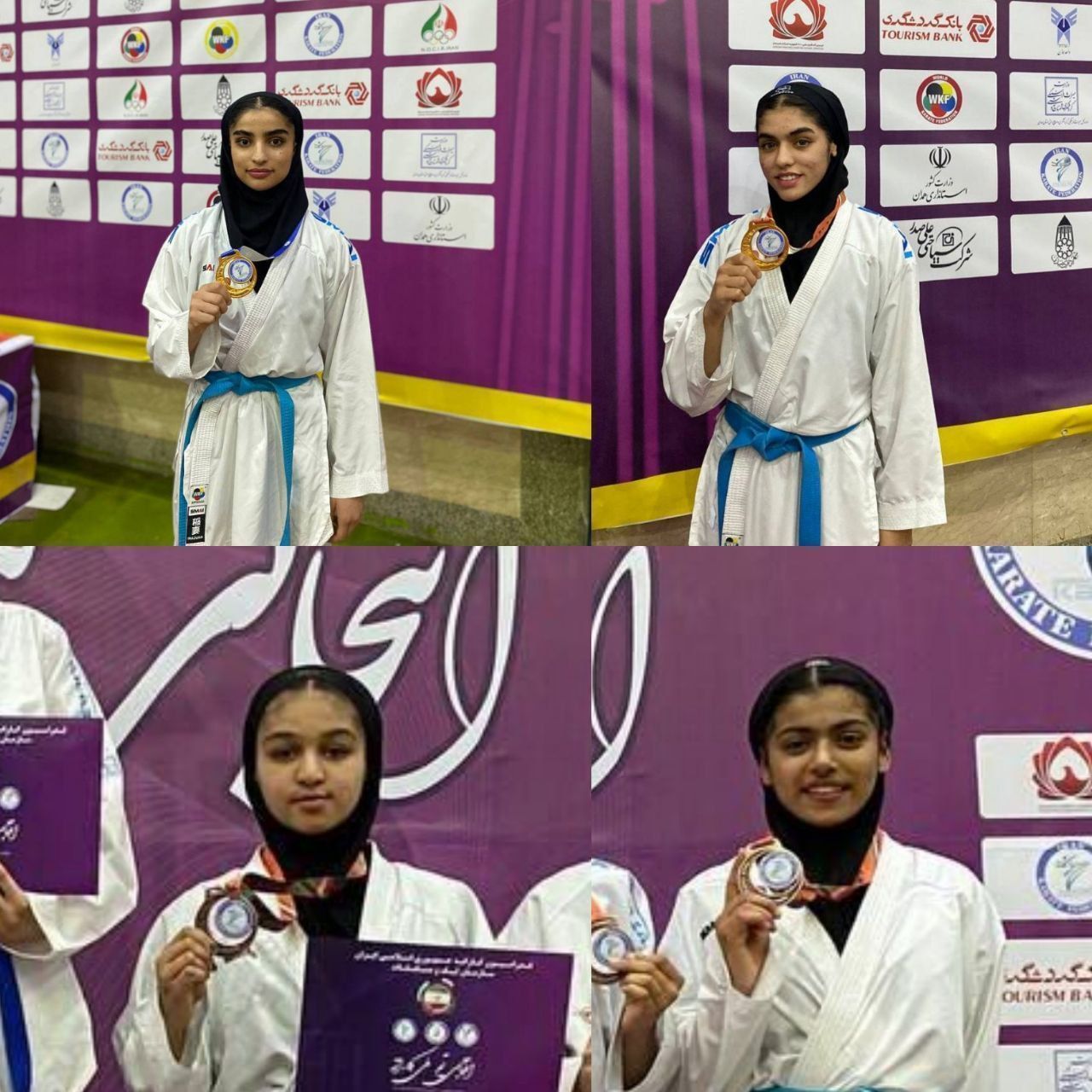 دعوت چهار دختر کاراته کای کهنوجی به اردوی تیم ملی